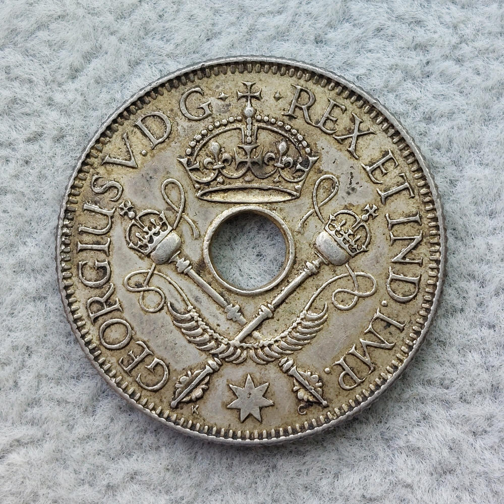 新几内亚1935年乔治五世1先令银币