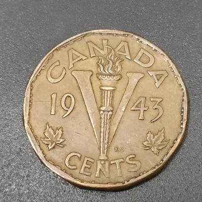 猩哥外币小铺[世界币]第29场 - 加拿大1943年