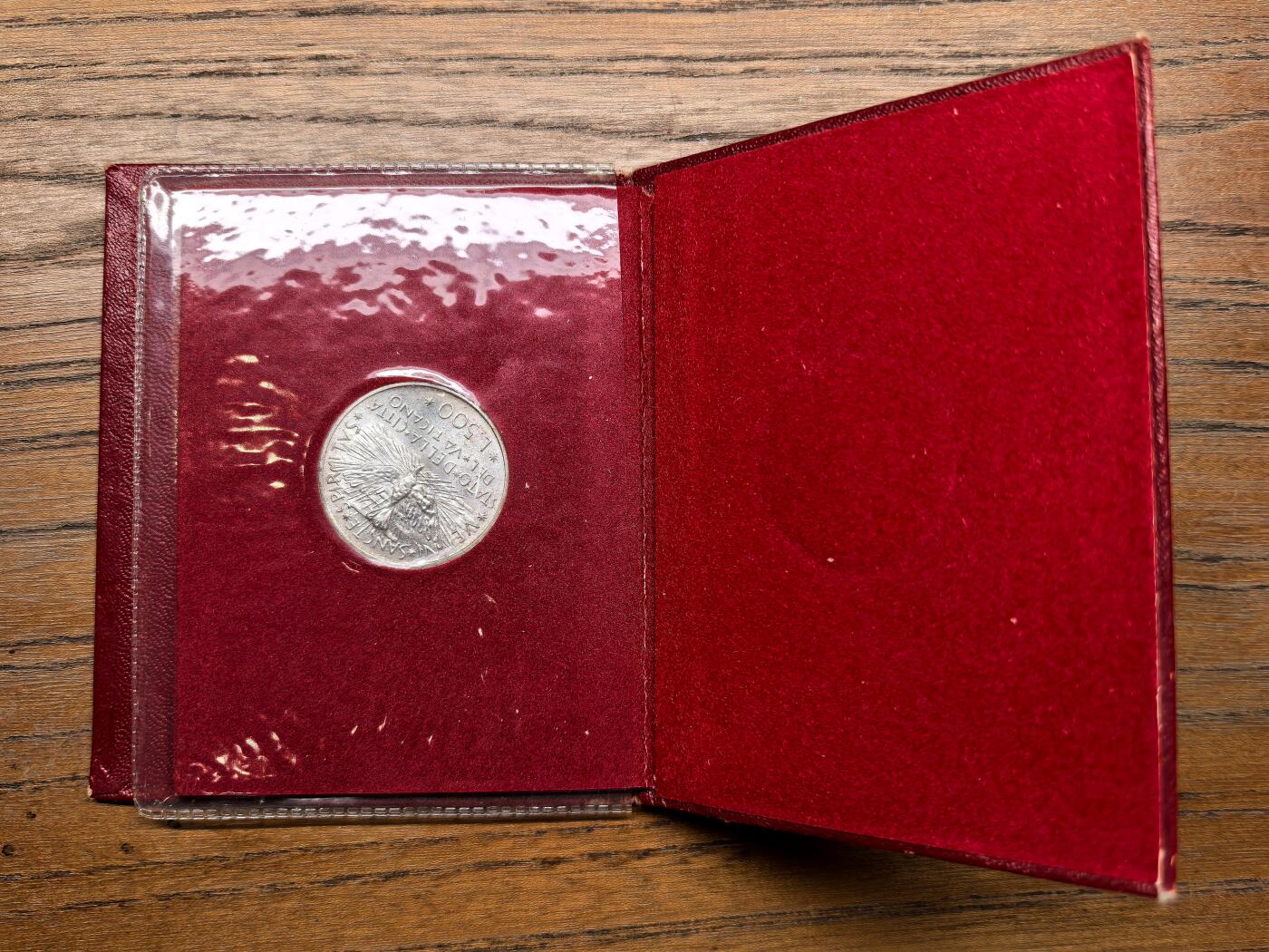 凡希社世界钱币微拍第二百八十九期 1978梵蒂冈500里拉纪念银币附原厂包装