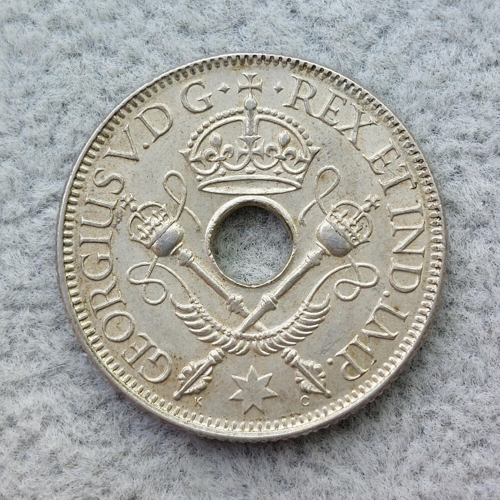 新几内亚1936年乔治五世1先令银币