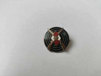 时顺第十八拍 - 德三青年团射击技能等级证章 铜制珐琅，少见