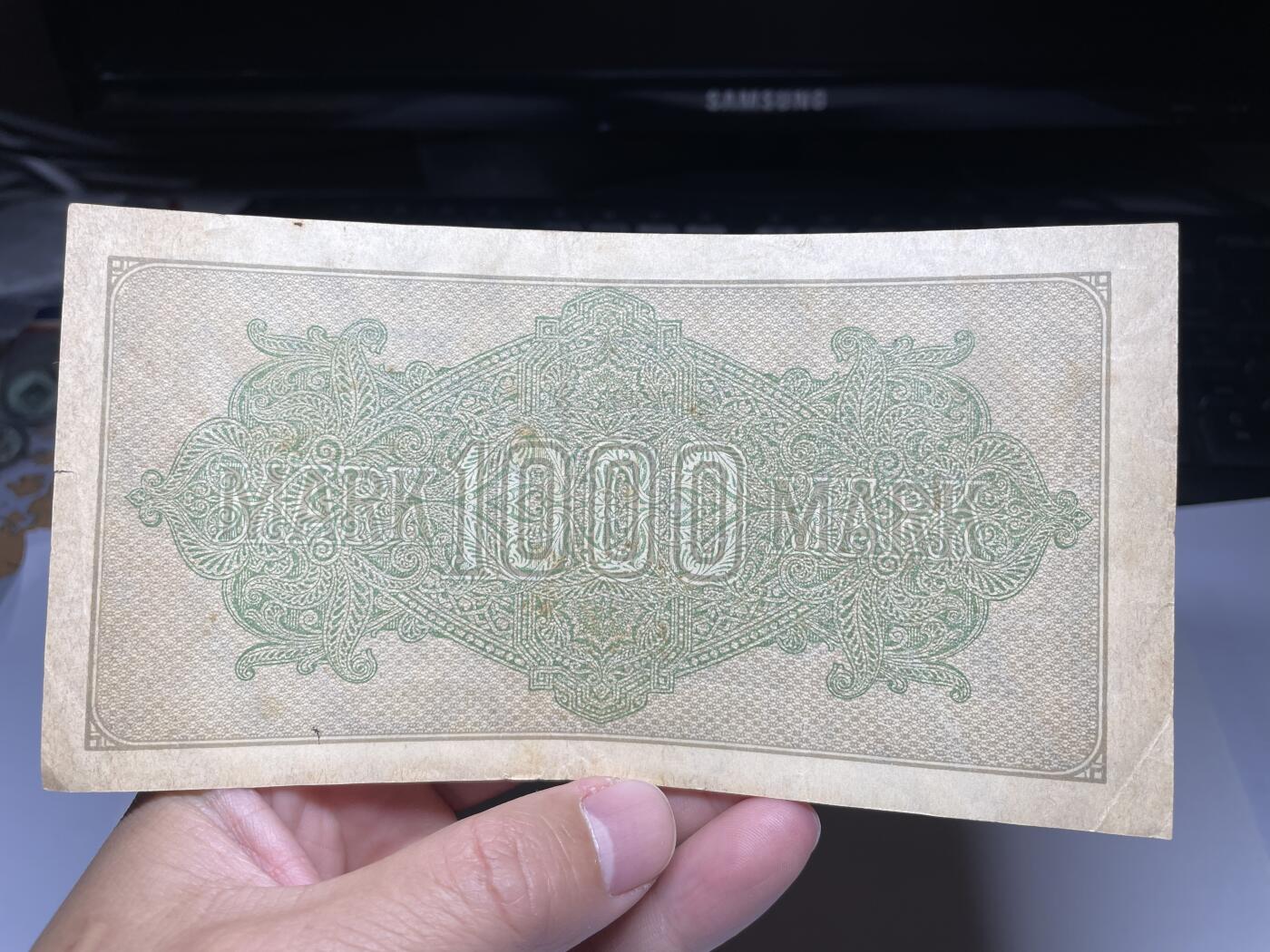 2024年集古藏今外币拍卖第十七期-第10场—（总第170拍-纸币专场），本期拍完结算一次，发货时间2-3天，休息几天后继续新的一期拍卖。 1923年德国1000马克