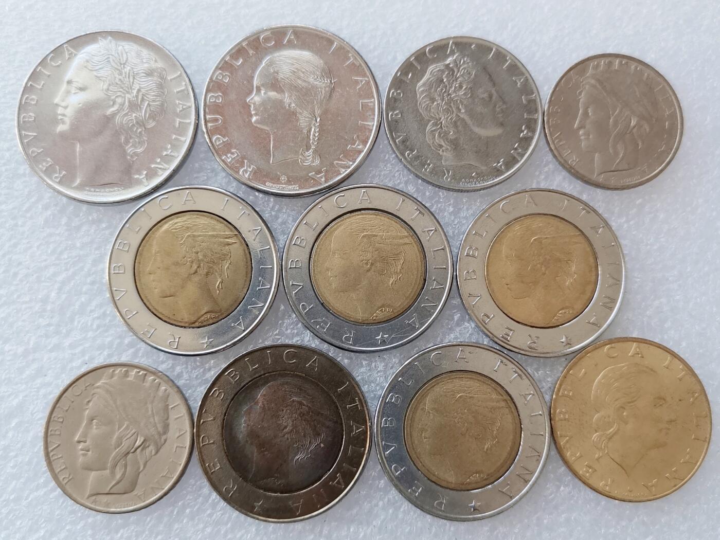 第一海外回流一元起拍收藏 散集专场 第138期 意大利硬币 11枚