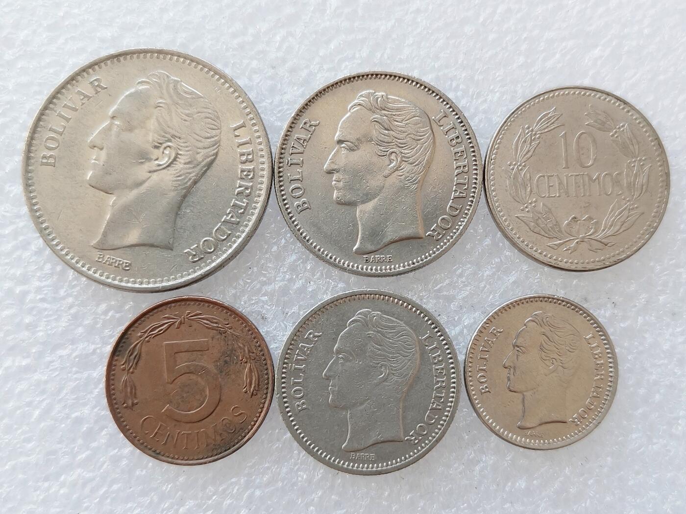 第一海外回流一元起拍收藏 散集专场 第138期 委内瑞拉硬币 6枚