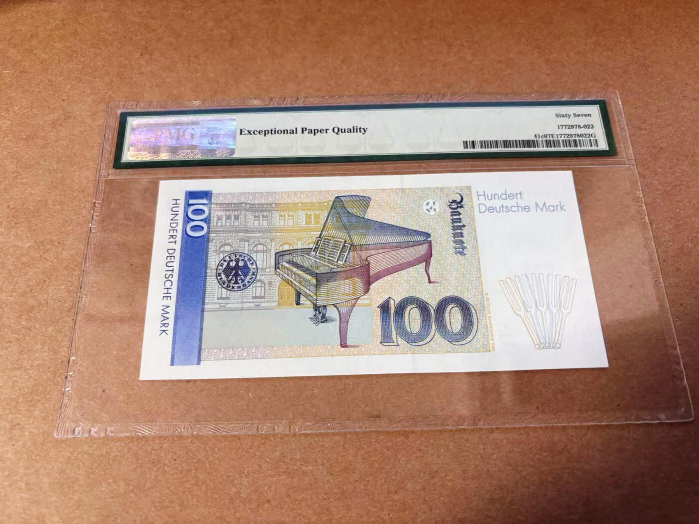 【Blue Auction】✨世界纸币精拍第577期【精】 德国 1993年100马克 克拉拉 PMG67EPQ 高分 老壳