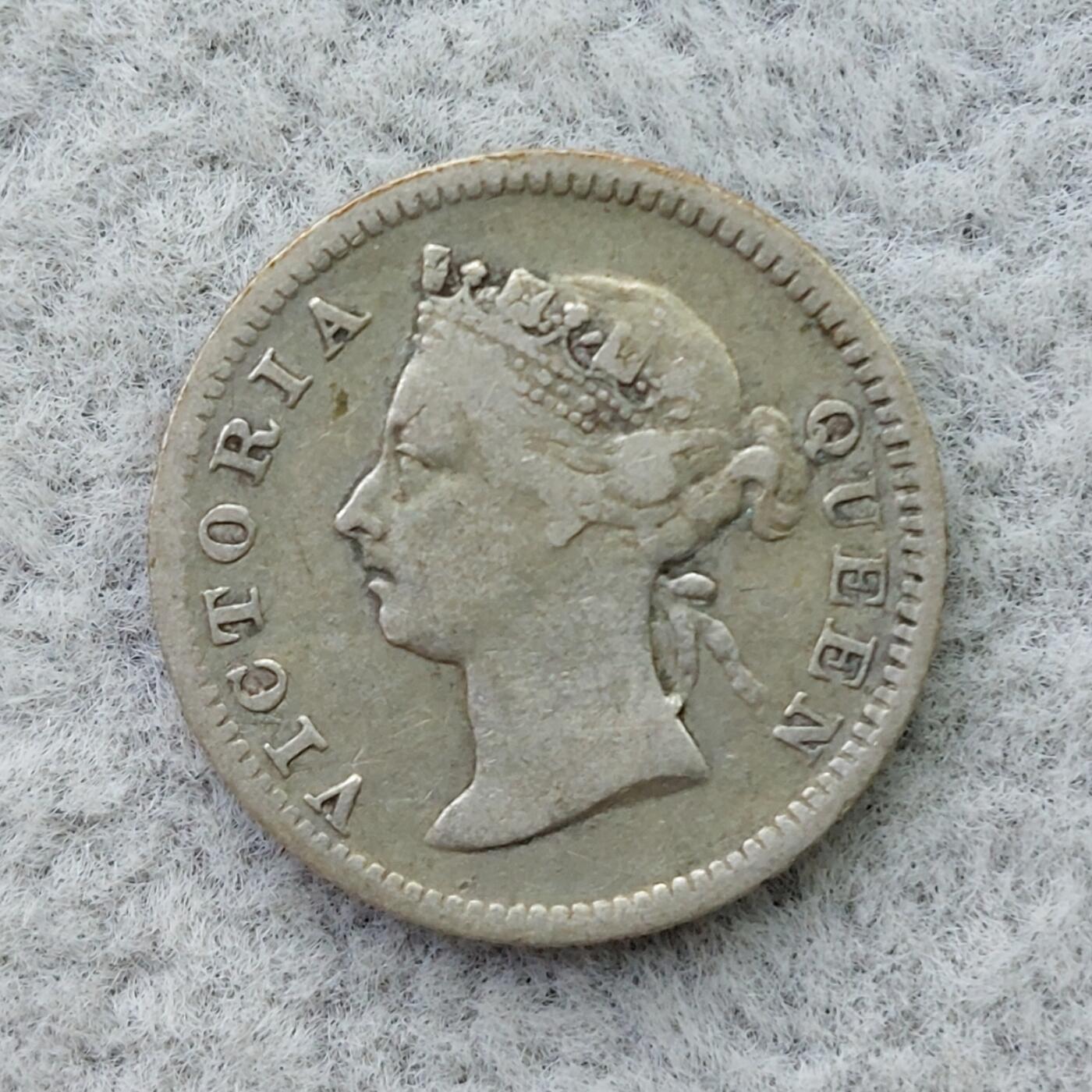 香港1901年维多利亚5仙银币