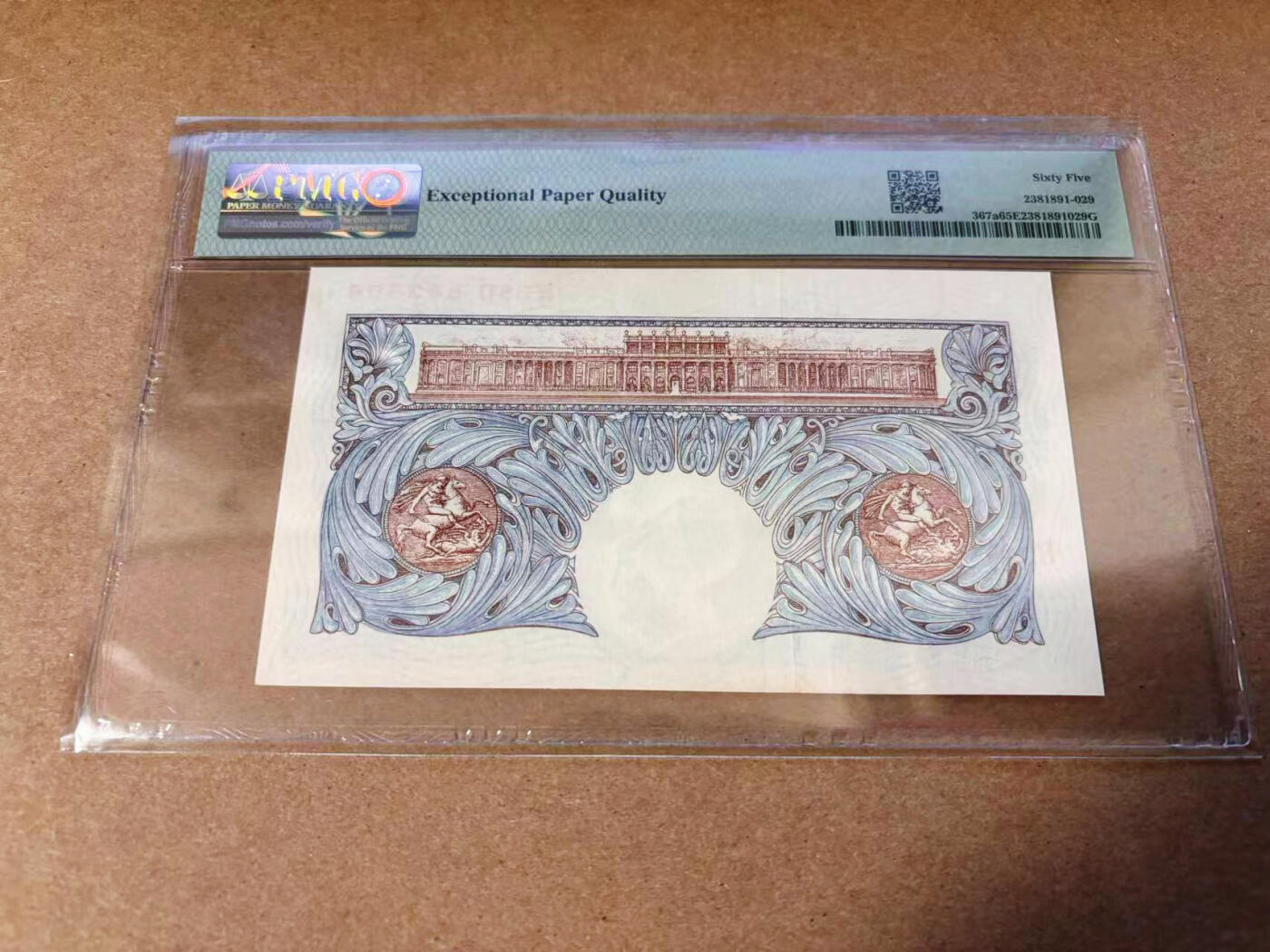 【Blue Auction】✨世界纸币精拍第577期【精】 英国 A序列 1940-48年1镑 PMG65EPQ 