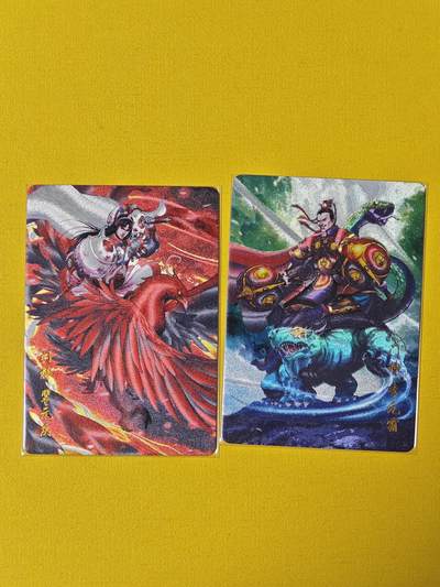 玩卡战线超级大甩拍第17期（好物、稀缺、镇册之宝） 百里-新艺隋唐门神半粗特卡一对