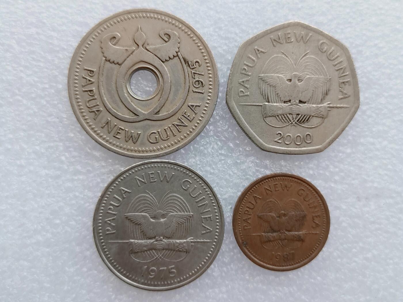 第一海外回流一元起拍收藏 散集专场 第138期 巴布亚新几内亚硬币4枚