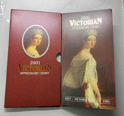 英国5英镑维多利亚逝世100周年纪念币，皇家造币厂2001年出品 - 英国5英镑维多利亚逝世100周年纪念币，皇家造币厂2001年出品