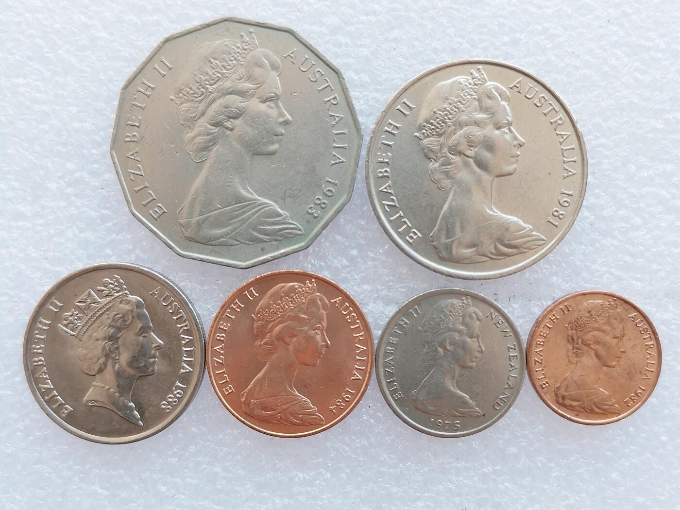 第一海外回流一元起拍收藏 散集专场 第138期 澳大利亚硬币 6枚