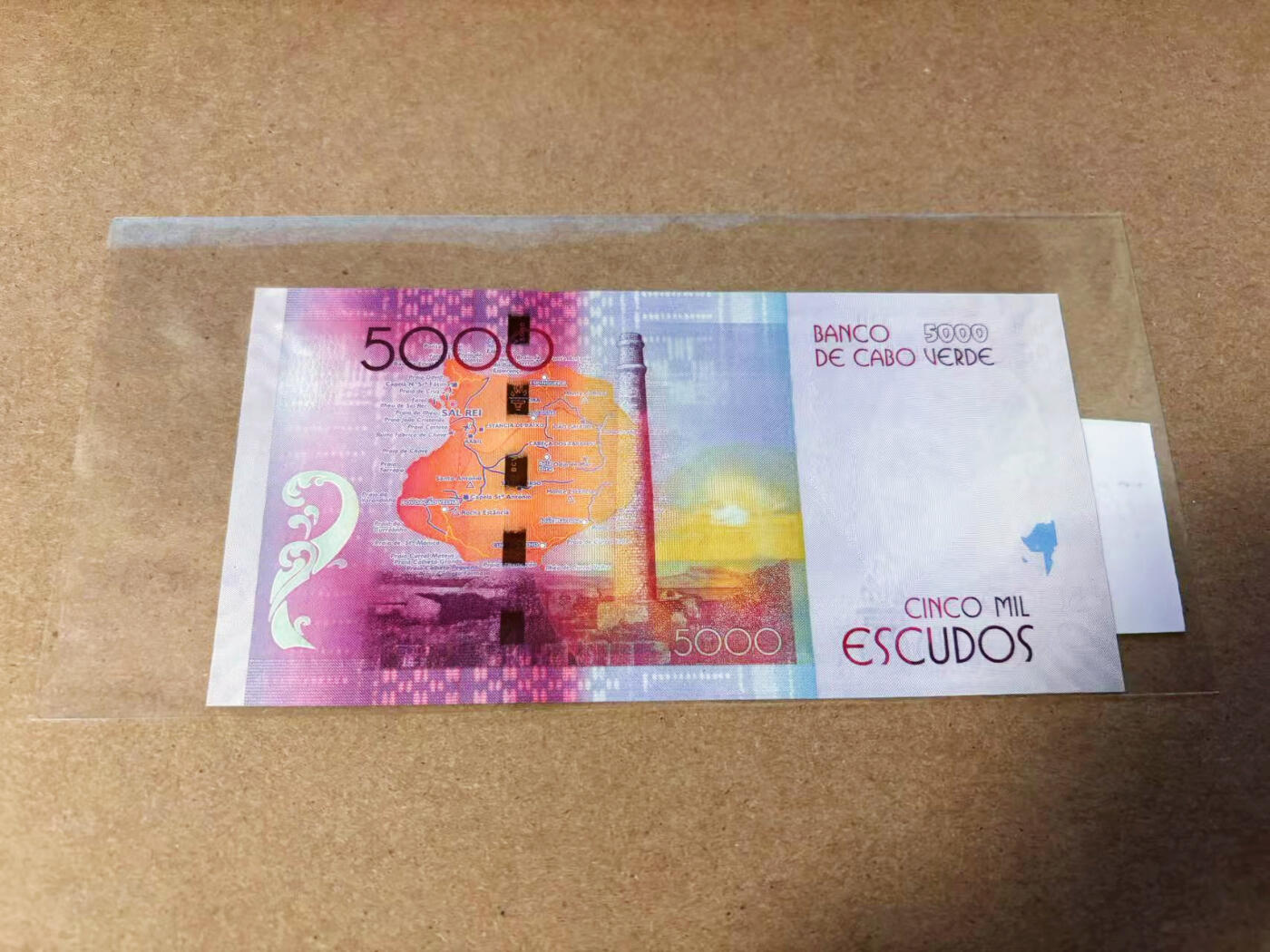 【Blue Auction】✨世界纸币精拍第577期【精】 【JA首发冠】佛得角 2014年5000埃斯库多 全新UNC