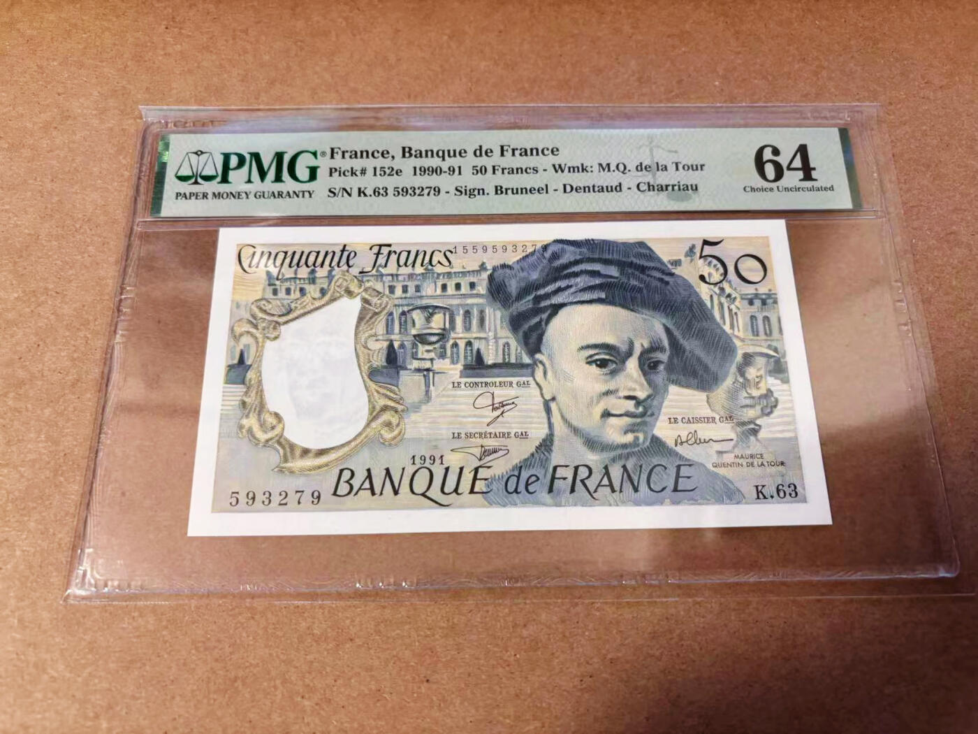 【Blue Auction】✨世界纸币精拍第577期【精】 法国 1991年50法郎 PMG64
