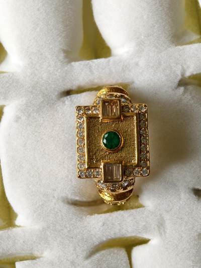 十七期拍卖 - 回流铜微镶锆石戒指