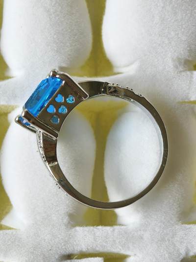 十七期拍卖 回流铜微镶锆石戒指