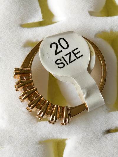 十七期拍卖 回流铜微镶锆石戒指