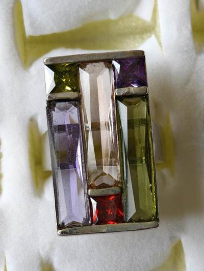 十七期拍卖 - 回流铜微镶锆石戒指