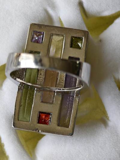 十七期拍卖 回流铜微镶锆石戒指