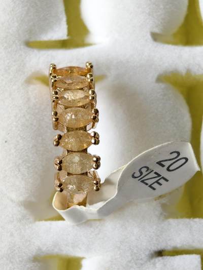 十七期拍卖 - 回流铜微镶锆石戒指