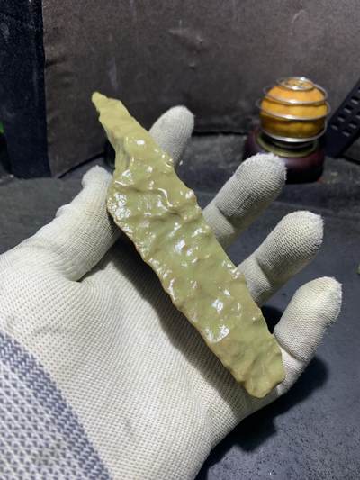 精美新疆蜂窝绿泥石原石把件（镇纸，摆件） 一块 - 精美新疆蜂窝绿泥石原石把件（镇纸，摆件） 一块