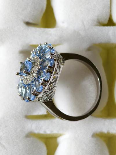 十七期拍卖 回流铜微镶锆石戒指