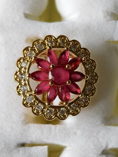 十七期拍卖 - 回流铜微镶锆石戒指