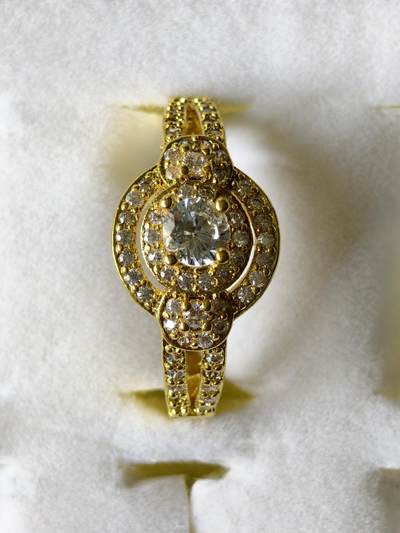 十七期拍卖 - 回流铜微镶锆石戒指