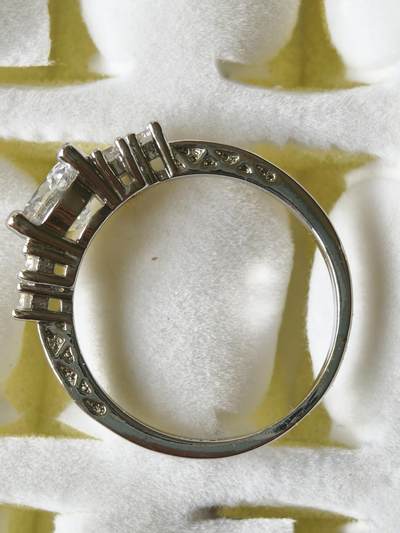 十七期拍卖 回流铜微镶锆石戒指