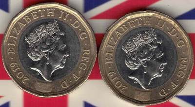英国2019年1镑 纪念币 双金属 实物如图 UNC- - 英国2019年1镑 纪念币 双金属 实物如图 UNC-