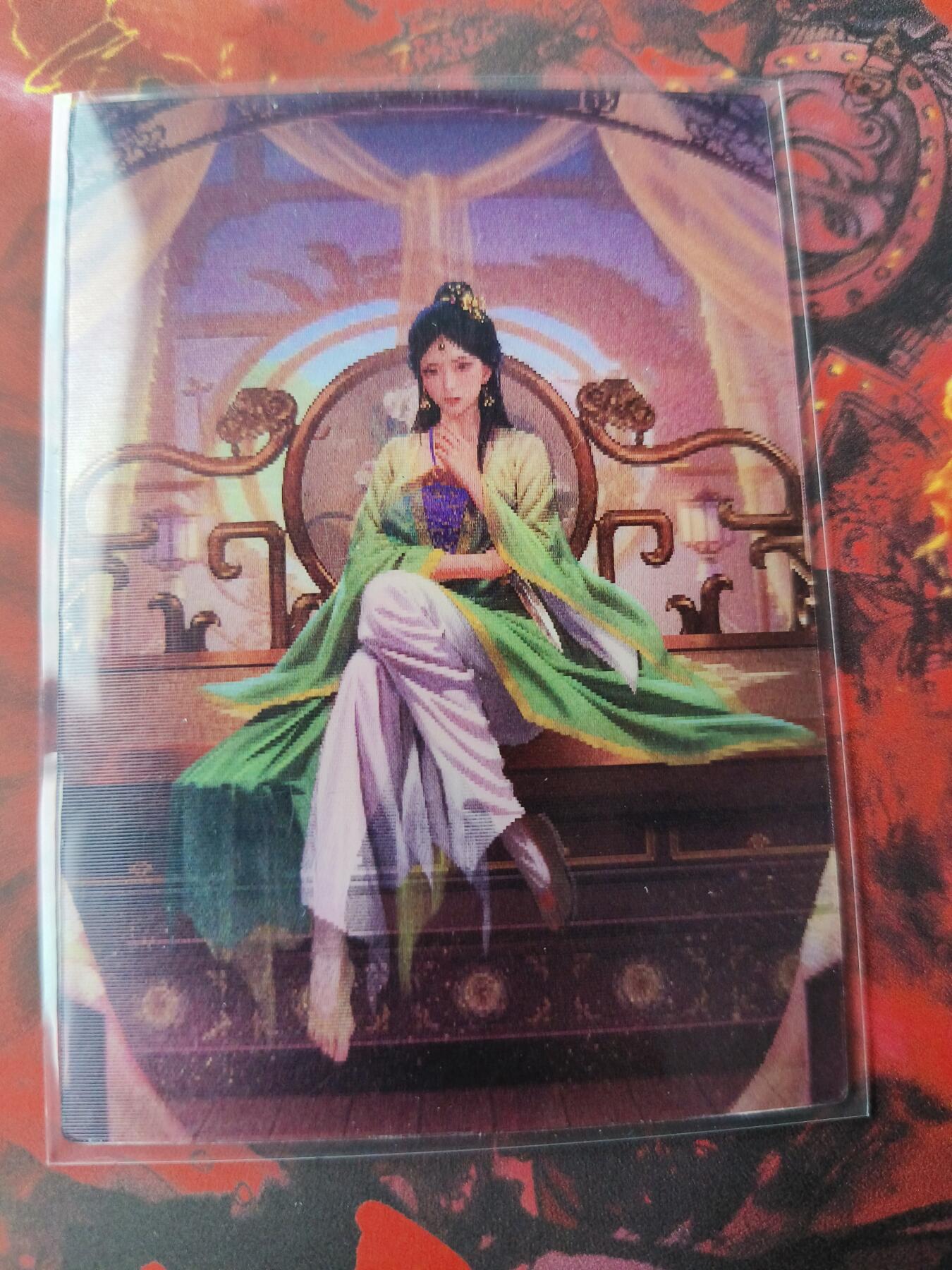草根集藏——卡牌专场 齐卡残唐飞虎传变换卡王如翠