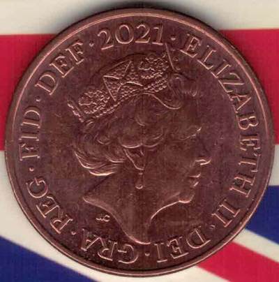 英国2021年2便士 欧洲硬币 实物如图 UNC- - 英国2021年2便士 欧洲硬币 实物如图 UNC-
