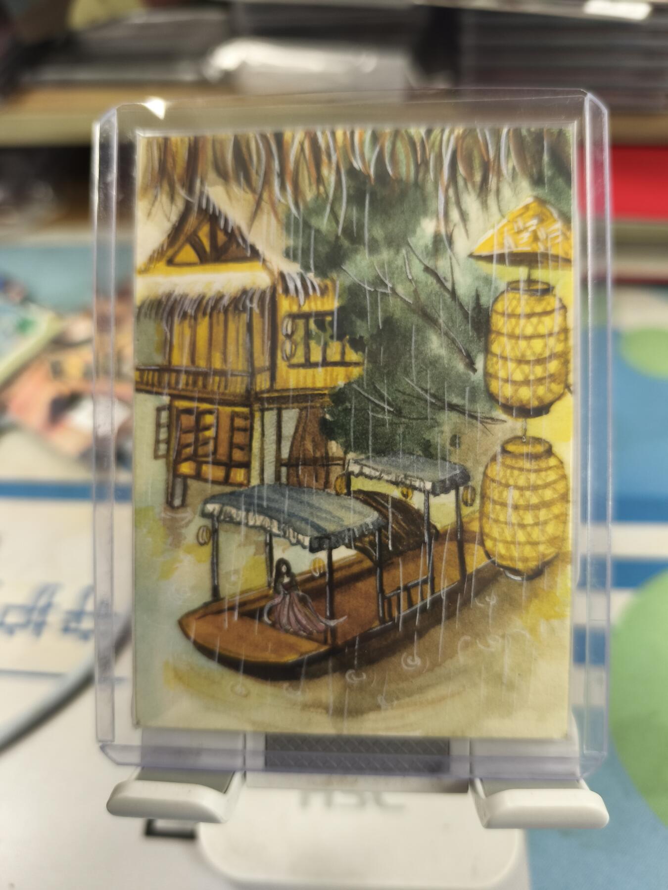 妖精的尾巴卡牌拍卖《庆贺卡萃卡牌》第三十期 手绘卡-风景-画师:小米