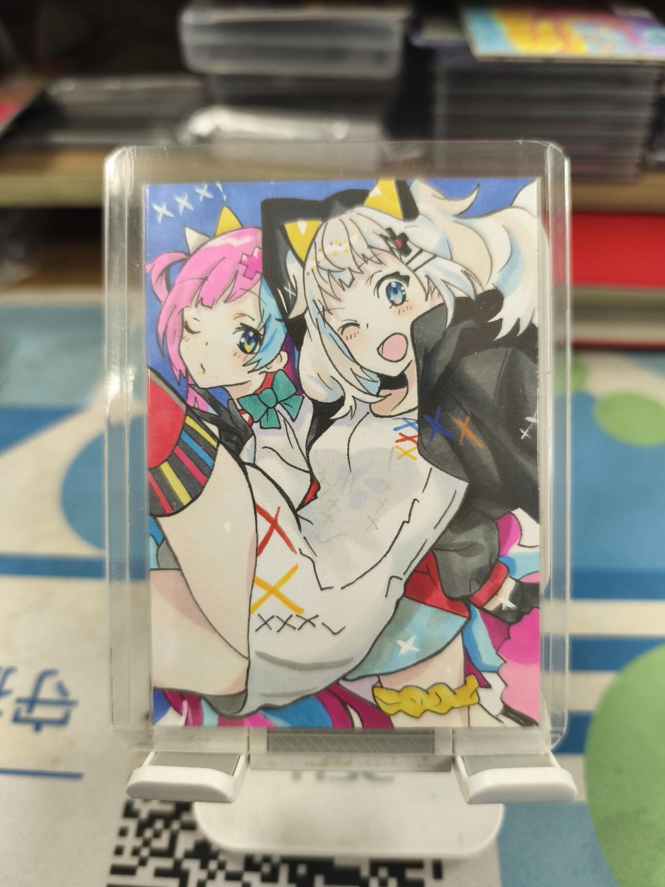 妖精的尾巴卡牌拍卖《庆贺卡萃卡牌》第三十期 手绘卡-画师:白山荼
