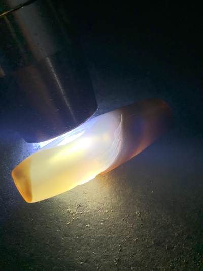 精美亚光高玉化天地巴西玛瑙手工俏色巧雕无相佛意境桶珠一个！ 精美亚光高玉化天地巴西玛瑙手工俏色巧雕无相佛意境桶珠一个！