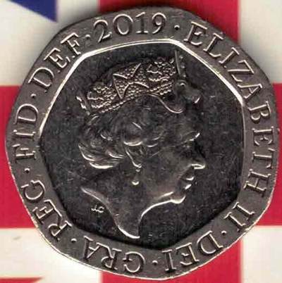 英国2019年20便士 纪念币 实物图 UNC- - 英国2019年20便士 纪念币 实物图 UNC-