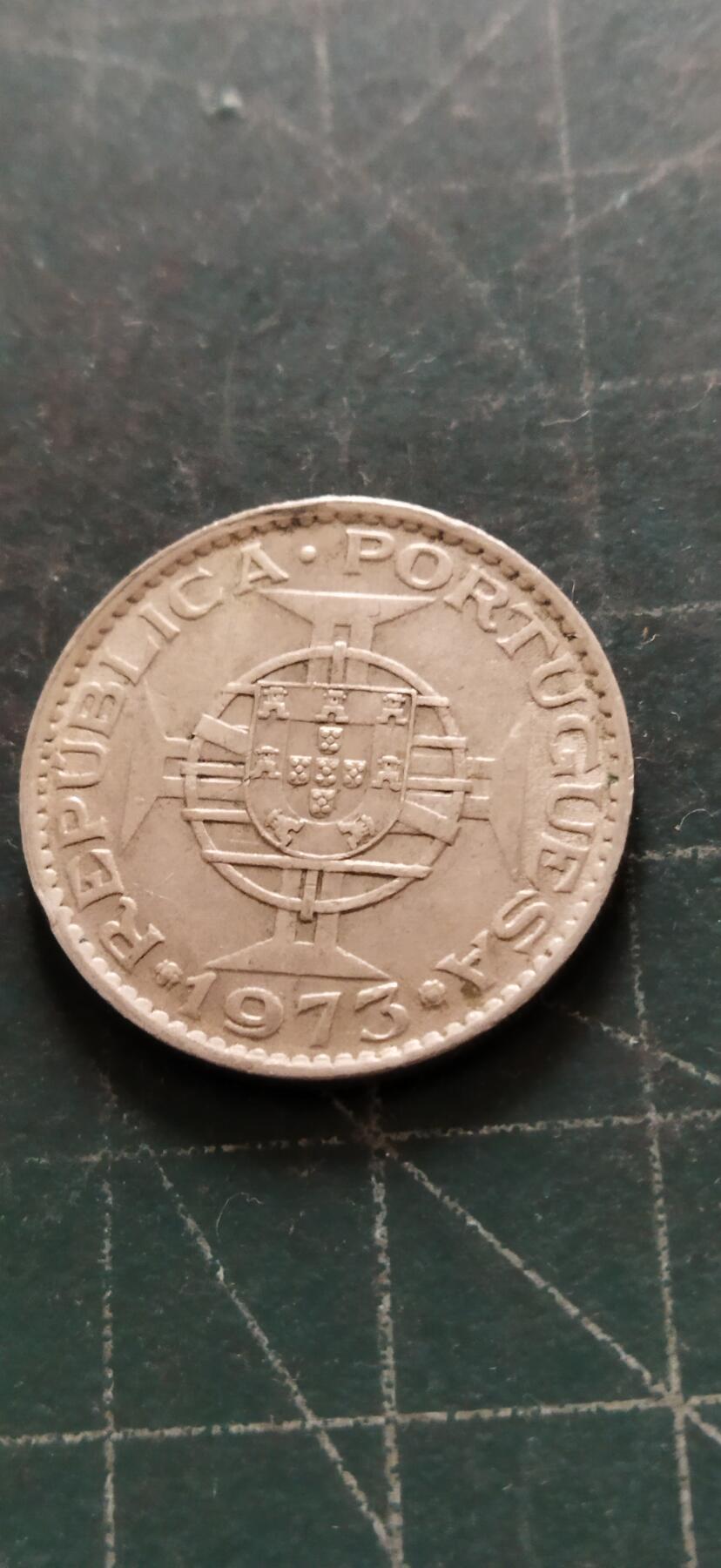 外国硬币初藏2024年第18场 澳门5毫镍币1973年直径23.5mm。