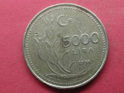 丝路打制货币及外国硬币 土耳其5000