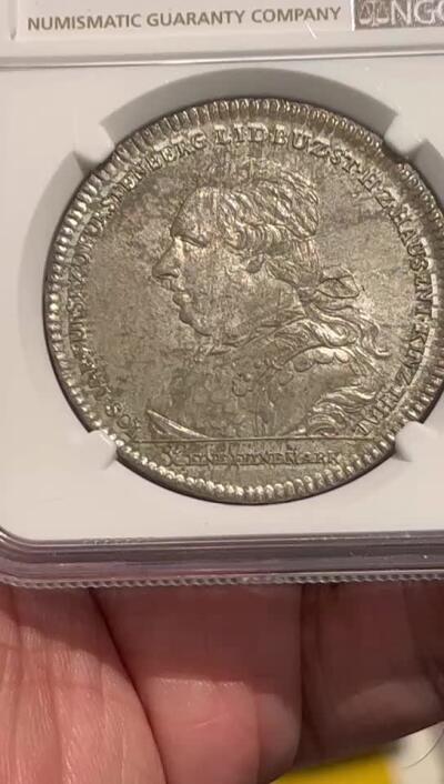 NGC-MS66+ 1790福斯滕堡矿业泰勒 罕见无敌品