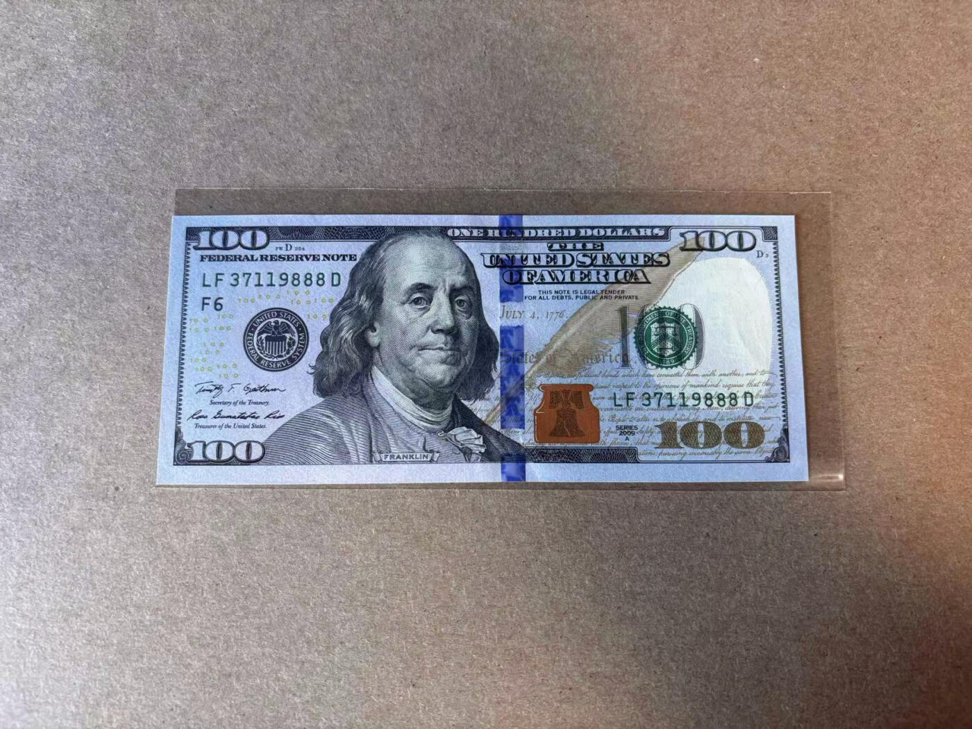 【Blue Auction】✨世界纸币精拍第579期【精】 【888豹子号】美国 2009年 UNC- 轻微压痕 