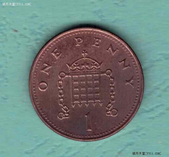 英国2004年1便士 欧洲硬币 实物如图