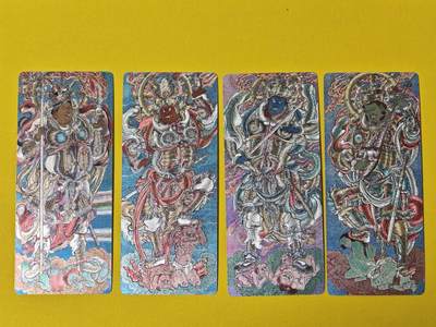 玩卡战线超级大甩拍第17期（好物、稀缺、镇册之宝） 九轩-李云中绘群雄逐鹿（三国）之四大天王异形粗闪卡，非常经典，稀见，送卡膜