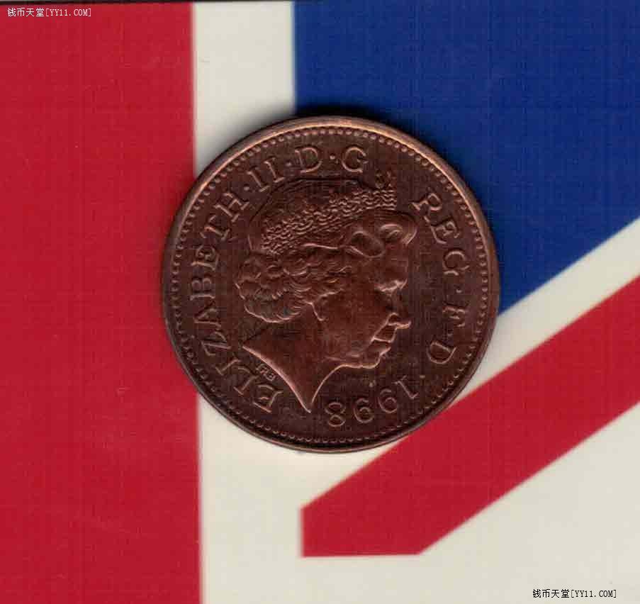 英国1998年1便士 欧洲硬币 实物如图