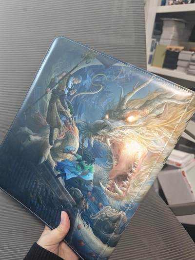 玩卡战线超级大甩拍第17期（好物、稀缺、镇册之宝） 高端定制-武侠卡册，D环，高端拼接款