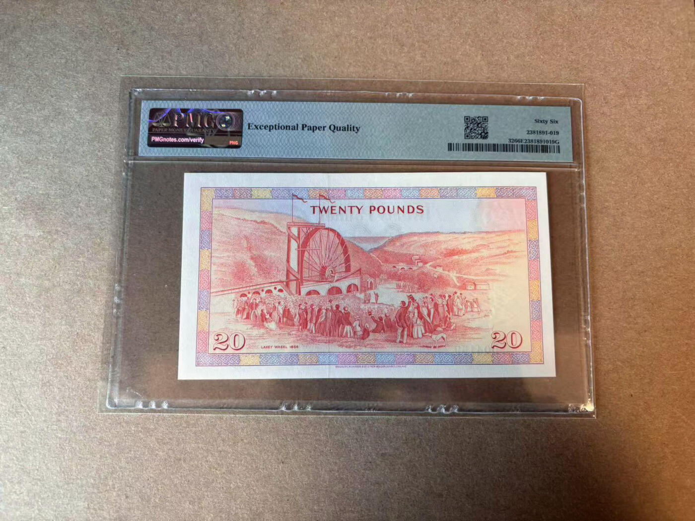 【Blue Auction】✨世界纸币精拍第579期【精】 【千位小号】马恩岛 1979年20镑 BWC出品 女王 PMG66EPQ 
