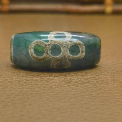 颜紫熹品牌回流天珠专场第2期 - 尼泊尔回流青稞供龙鳞凤血牛角天珠1