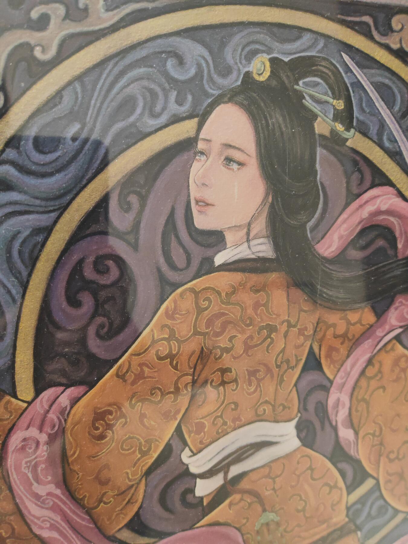 阳大大卡牌超级大甩拍第26期（固定周五晚上八点截拍，持续收拍品，进群福利早知道） 【精品原画】戴家样 李云中爱徒 非严 虞姬   尺寸很大，非常精美的原创作品，细节之处见品质