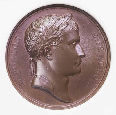 NGC-MS66BN 1809法国拿破仑RAAB战役大铜章 加厚盒顶级品 - NGC-MS66BN 1809法国拿破仑RAAB战役大铜章 加厚盒顶级品