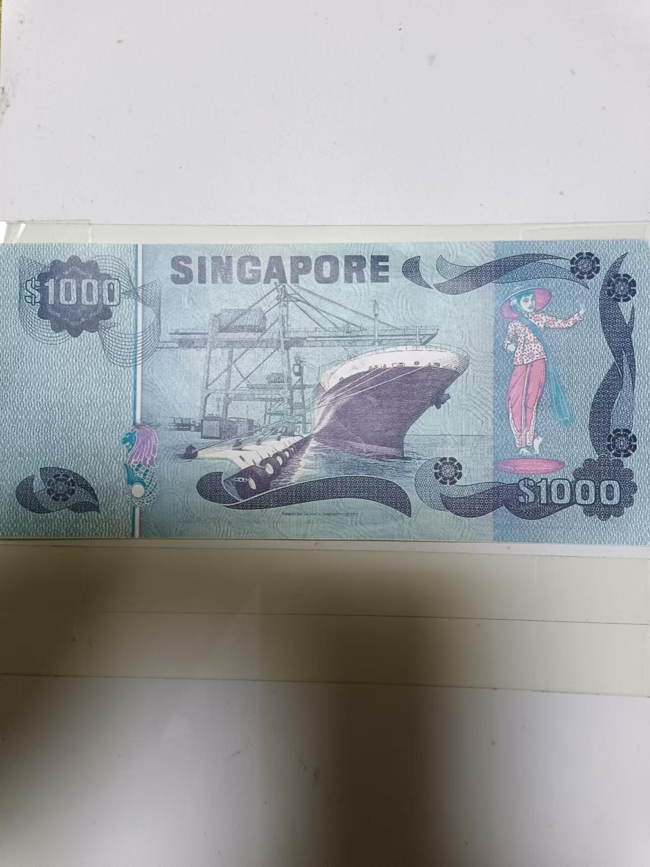 【20241116】非全新纸币第187场 新加坡（印刷品，非真品）