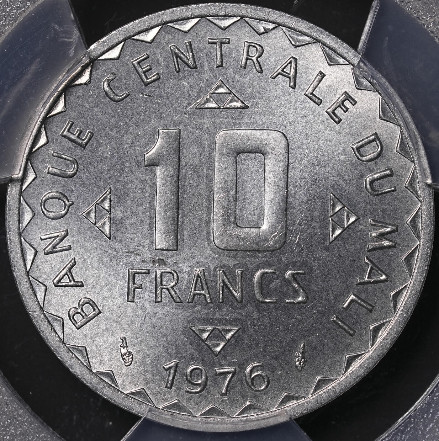 修遠堂世界钱币第四十七期 全场包邮 PCGS SP66 1976年马里10法郎样币 ESSAI