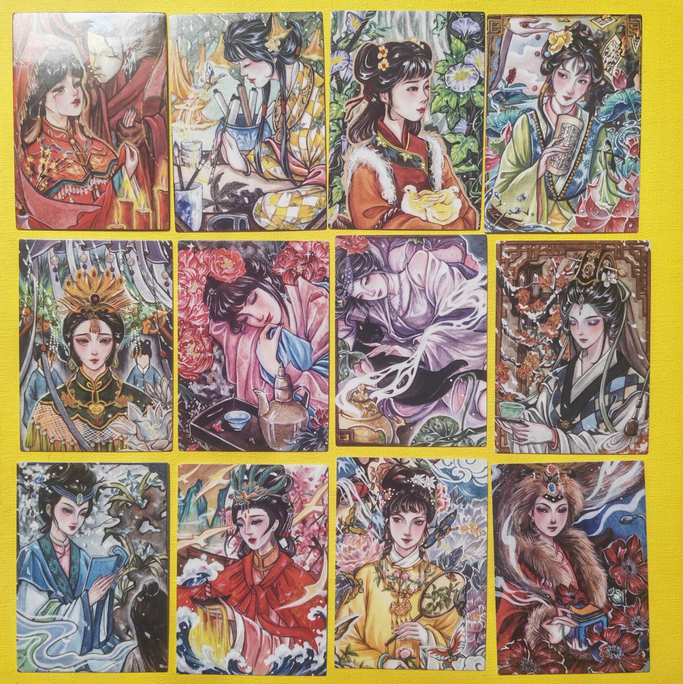 阳大大卡牌超级大甩拍第26期（固定周五晚上八点截拍，持续收拍品，进群福利早知道） 香山文创 黄诗语 红楼十二钗 浮雕普卡 全网已绝版 送嫦娥特卡
